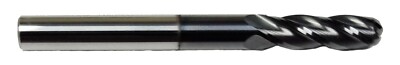 2-4 Flute Micro Diameter Milling Cutter Long Neck Ball Nose End Mill For Aluminium Colorful Coating Aluminum Alloy Cutting