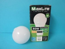 New Lot of 5 Maxlite MaxLED 60W Dimmable Light Bulb Lamp GU24 Base 800 Lum 2700k