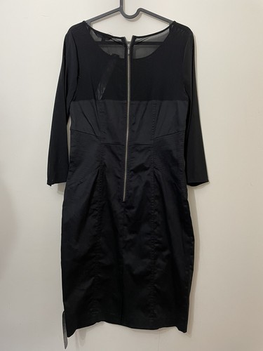 Marks Spencer Limited Collection black bodycon dress formal corset size 10 - Picture 9 of 10
