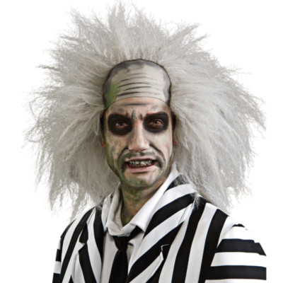 Adult Beetlejuice White Costume Wig