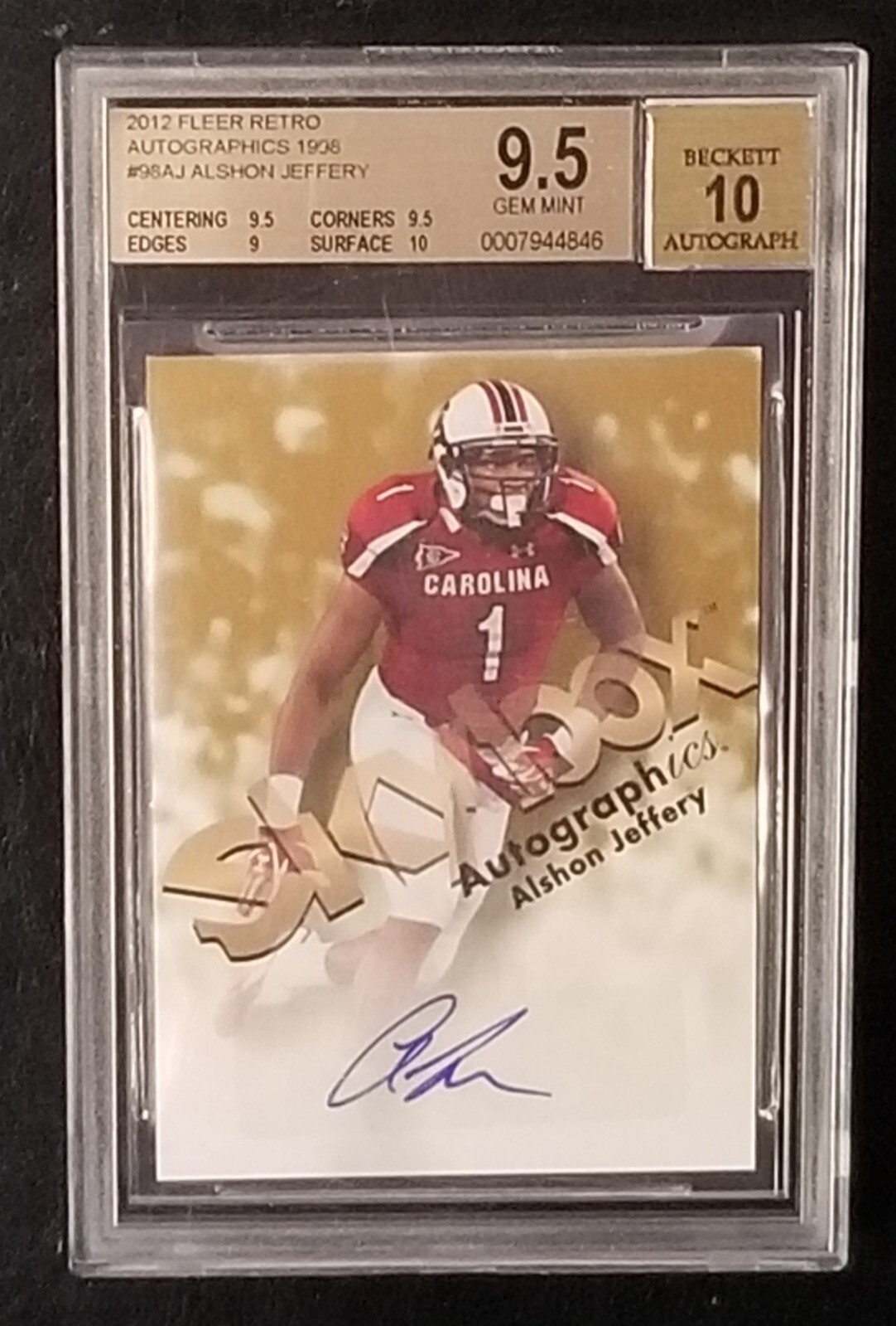 Alshon Jeffery Fleer Retro 1998 Autographics #AJ Base