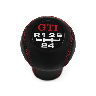 #ad #ad VW 5 SPEED SHIFT KNOB RED STITCH GOLF 1 2 3 GTI JETTA CITI RABBIT CABRIO PICKUP $66.00