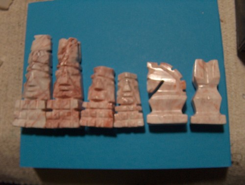Replacements ONYX Chess Pieces  Pink Clear Ivory Sold Separately 4" king