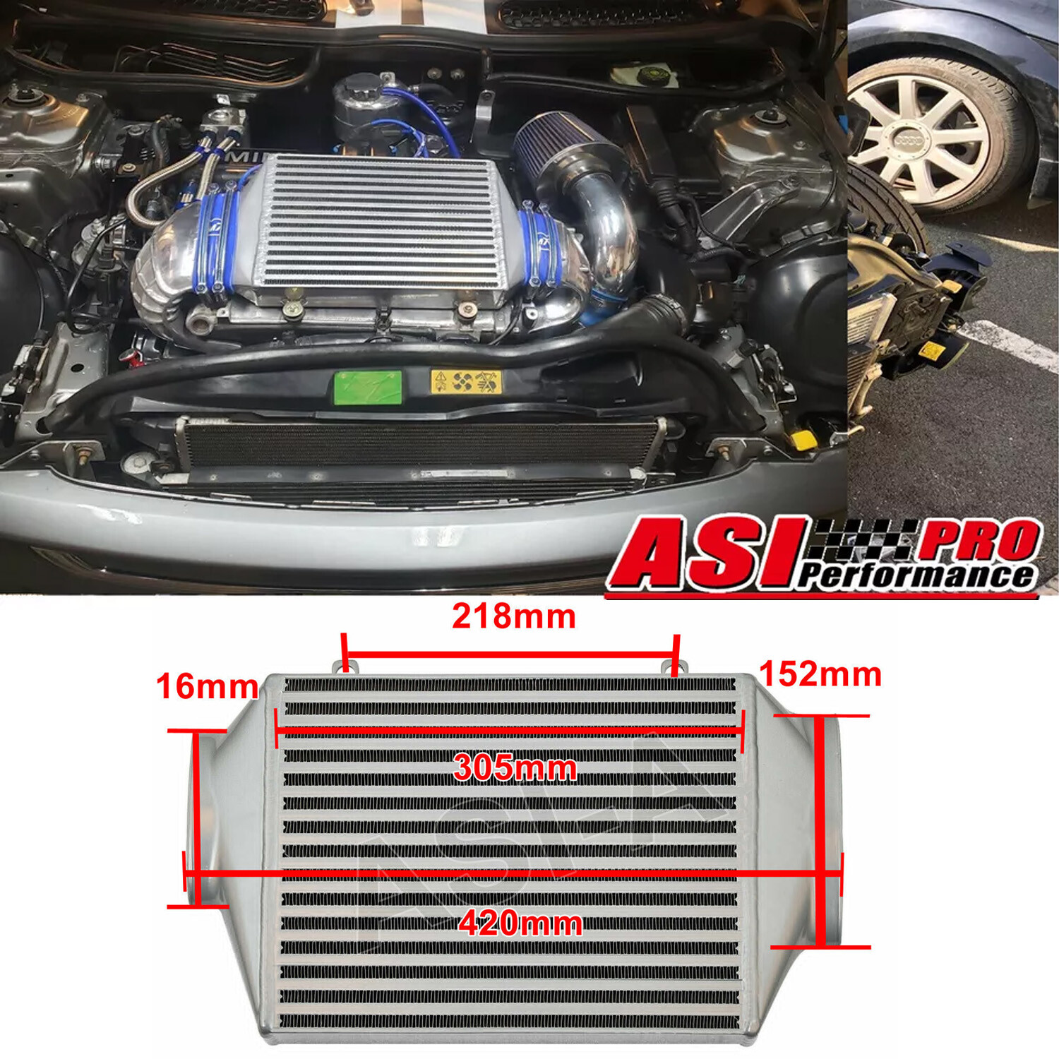 r53 mini ARCインタークーラー Aluminum top mount Intercooler For BMW MINI COOPER S R53 R50,R52