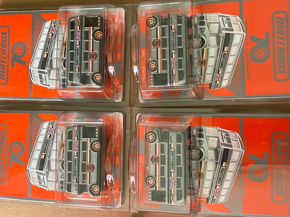 8x Matchbox 70th Anniversary SuperFast (MW-694) LONDON AEC  ROUTEMASTER Bus - Bild 4 von 4