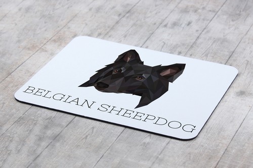 Chiens de Berger Belge sous-main géométrique Art-Dog - Photo 4/4
