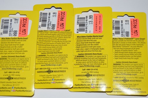4 packs panther martin trout spinners value 3-pack size 4 rainbow assortment - 第 4/4 張圖片