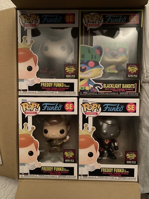 Funko Pop! 2022 Fundays Box Of Fun Blacklight Bandits - In Hand!