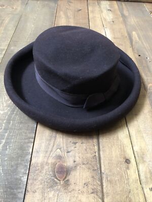 Vintage Bollman Hat Co Brown Doeskin Felt Ladies Hat 100  display picture 3
