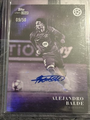 Alejandro Balde Autograph /50 Topps UCC Simplicidad 2025-2026 Barcelona
