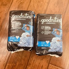 Lot Of 2 New- Goodnites Boys' Nighttime Underwear, Size XL 14-20, 28 Count Total