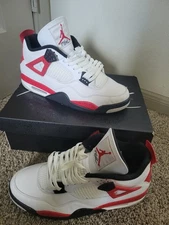 Jordan 4 Red Cement Sneakers Size 13 with Box Barley Worn Great Condition
