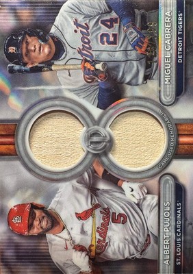 2024 Topps Tribute Dual Relic used Albert Pujols Miguel Cabrera /199 #DR2-PC Car