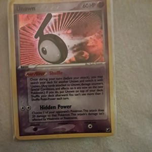 Unown T - T/28 - Pokemon Ex Unseen Forces Holo Rare Card NM