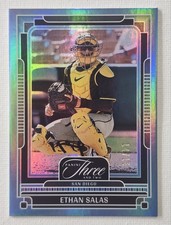 2025 Panini Three And Two Ethan Salas #8 BLUE /15 - PADRES