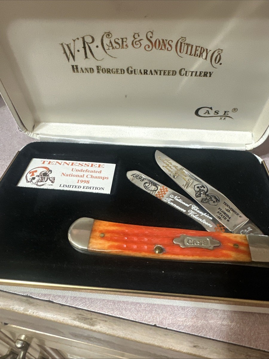 Case 1998 TN Vols Championship Knife Mint Condition In Original