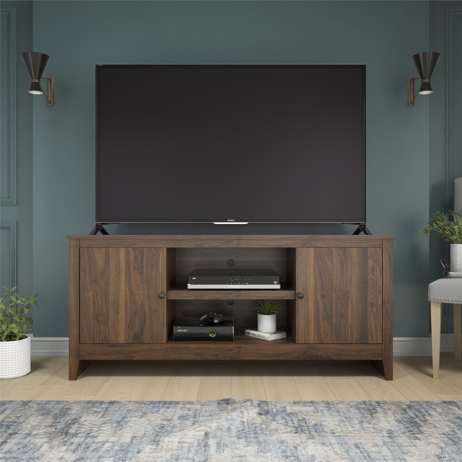 With Open Center Shelves And Wire