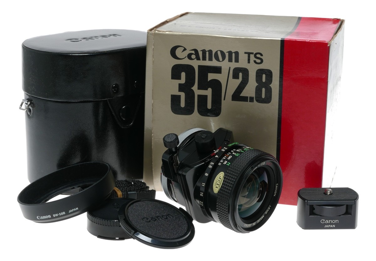 Canon TS 35/2.8 S.S.C Shift lens 35mm f2.8 vintage film set museum