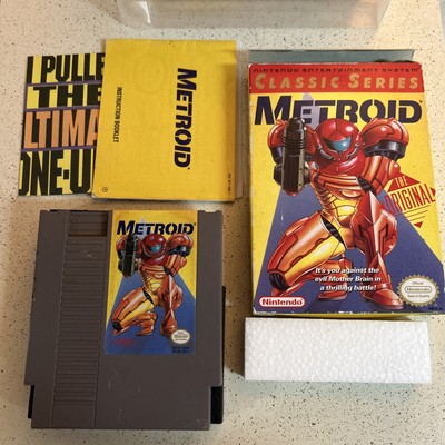 Metroid (Nintendo NES) CIB Yellow Label Classic Series Box Authentic Plays Great