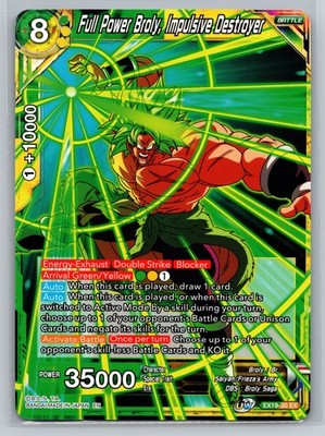 Full Power Broly Impulsive Destroyer EX19-30 EX Dragon Ball Super Card Game