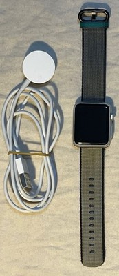 Apple Watch Sport 38mm Aluminum Case - Grey/Black Band - (MJ2T2LL/A)