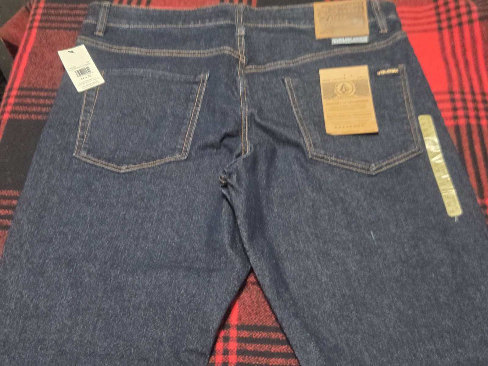 S Solver 34-30 Blk Skateboarding Jeans