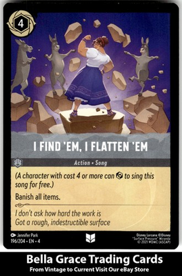 #ad I Find #x27;Em I Flatten #x27;Em #196 204 Ursula#x27;s Return Disney lorcana Uncommon $1.99