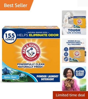 Eco-Friendly Alpine Clean Laundry Detergent, 153 oz, 155 Loads   Tough on Stains