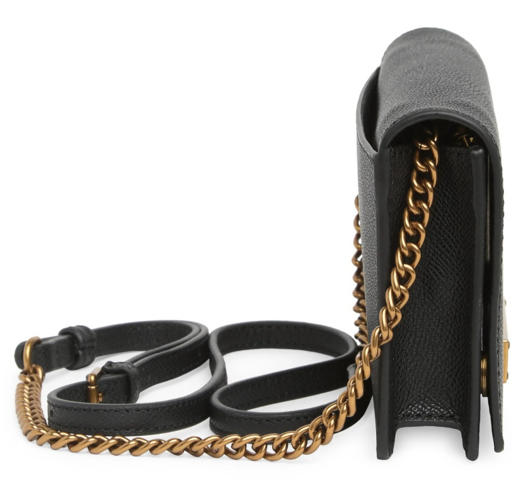 Kurt Geiger London Women's Richmond Mini Crossbody Shoulder Bag in Black Leather