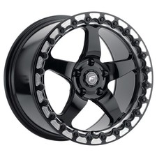 Forgestar Wheels D5 Beadlock 17x10 0 Gloss Black Machined 5x114.3 5x4.5 Qty 1