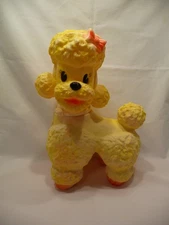 Vintage 1963 Sun Rubber Co. French Poodle Dog Children's Toy