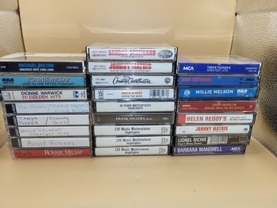 Lot of 22 Vintage Cassette Tapes-Various Artists **See Description**