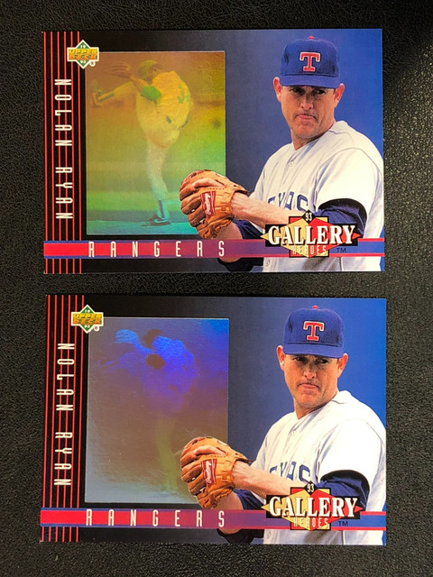 (2)x Nolan Ryan 1993 Upper Deck Gallery Heroes Baseball Insert Cards #30