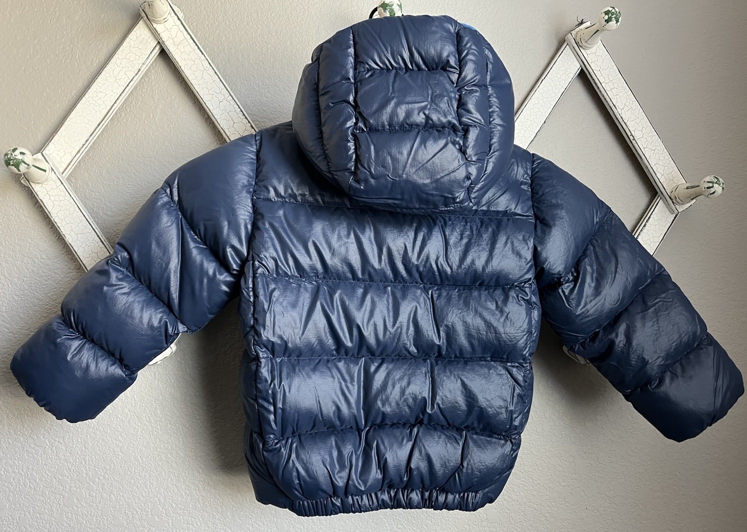 Patagonia Baby Toddler 3T Hi-Loft Down Sweater Hoody Puffer Jacket - Navy Blue thumbnail 6