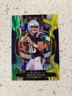 2025 Panini Select Drake Maye Green Yellow Shock #80