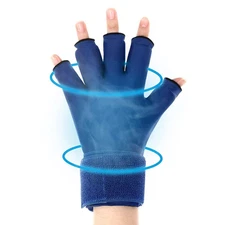 Luguiic Finger Arthritis Compression Ice Glove Adjustable Wrist Strap Hand Wrist