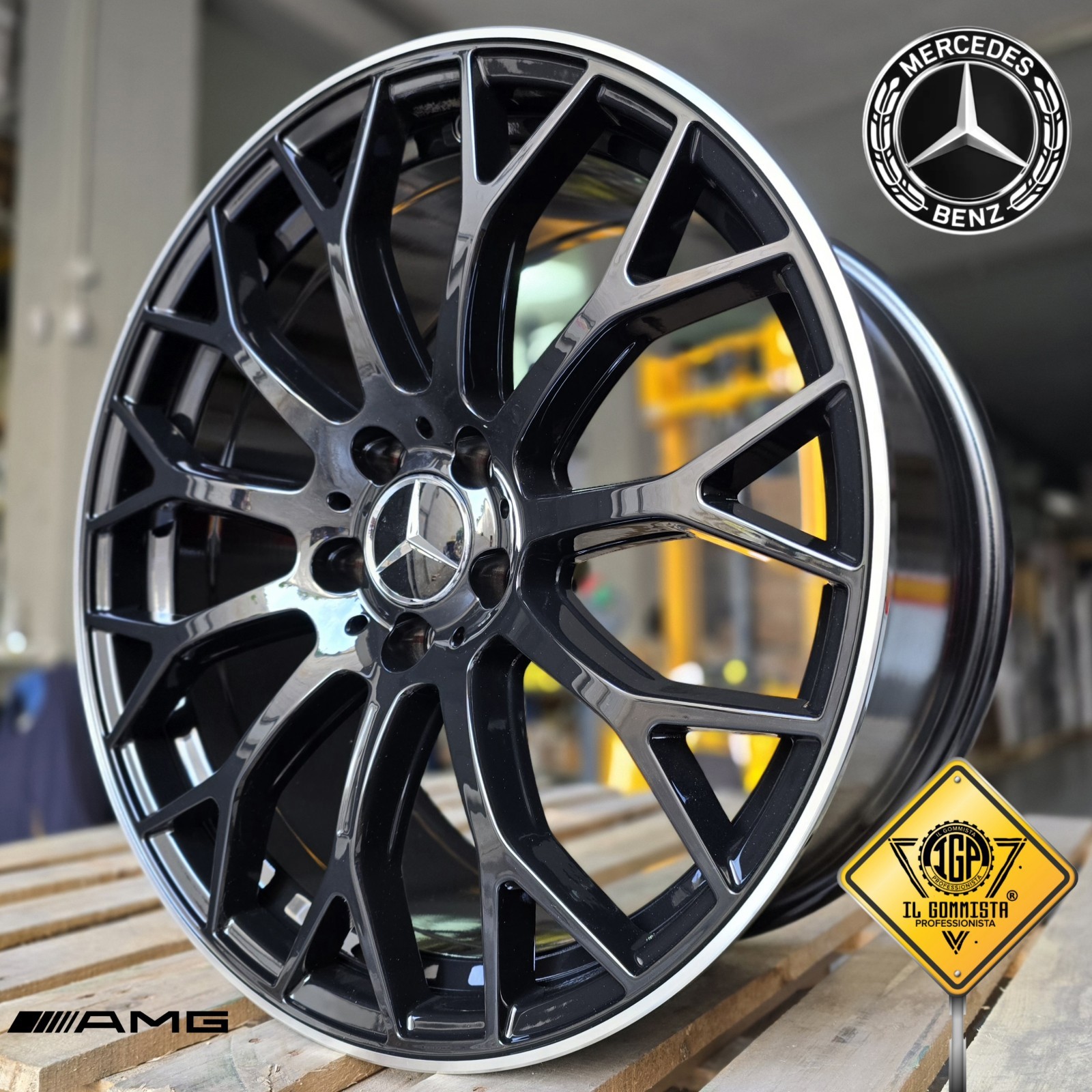 C63 AMG KIT 4 Cerchi In Lega 8+9 19" Compatibili con Mercedes Classe C w205 w206 foto 4