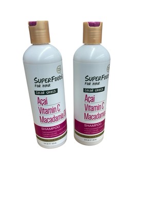 2 Pk SuperFoods Color Shield Conditioner Acai & Macadamia Oil 12 oz (355ml)