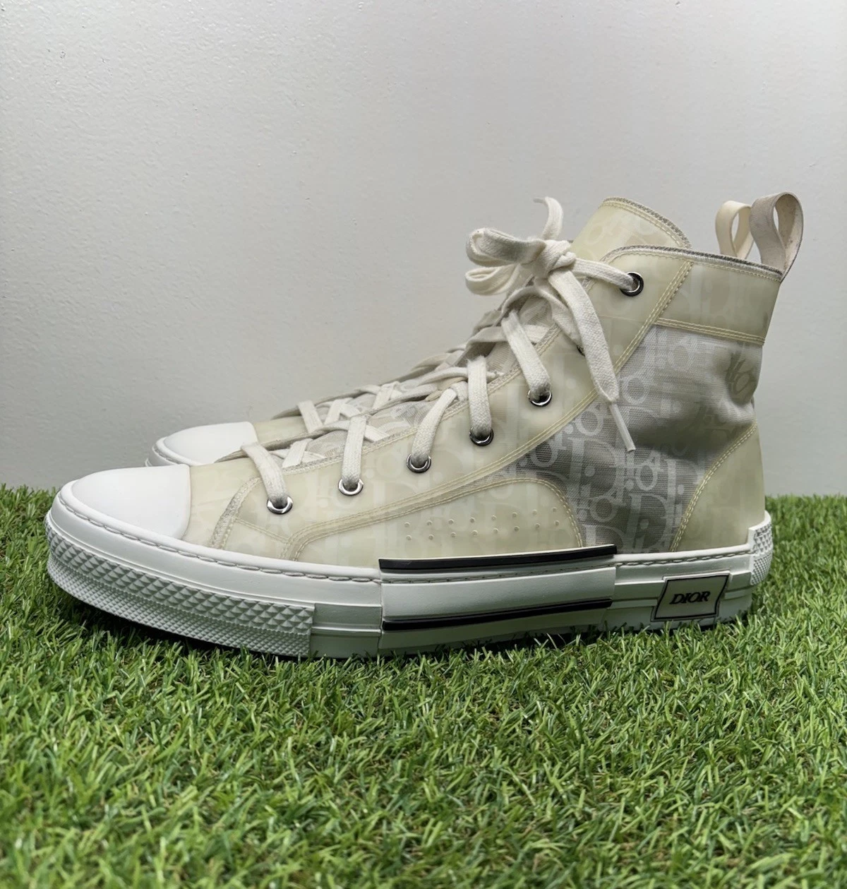Taille 47 EU (14 US)   Dior B23 High Blanc   EXCELLENT ÉTAT !