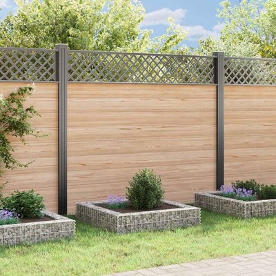 Gabion Raised Bed Patio Basket Planter Outdoor Garden Galvanized Steel vidaXL