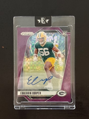 2024 Panini Purple Power Prizm Edgerrin Cooper Autographed 5/49