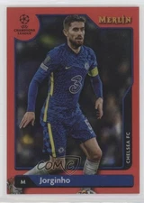 2021-22 Topps Merlin Collection Chrome UCL Red Refractor /10 Jorginho #115
