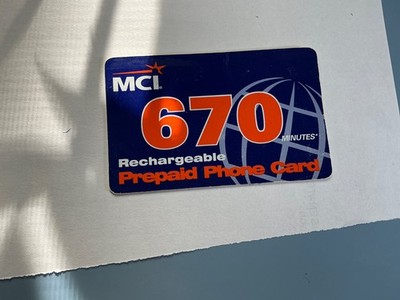 MCI Calling Card 1980's or 90's