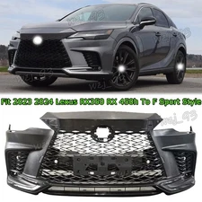 New Front Bumper Conversion kit Fits 2023 2024 Lexus RX350 RX 450h F Sport Style