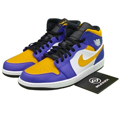 Size 7 - Jordan 1 Mid Lakers for sale online | eBay