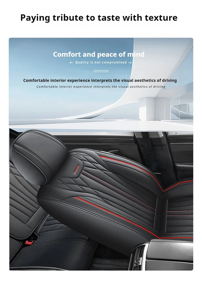 Fit Toyota Avanza Sport 4-Door Seat Cover 5-Seat Full Deluxe Leather Front Rear - Изображение 4 из 4