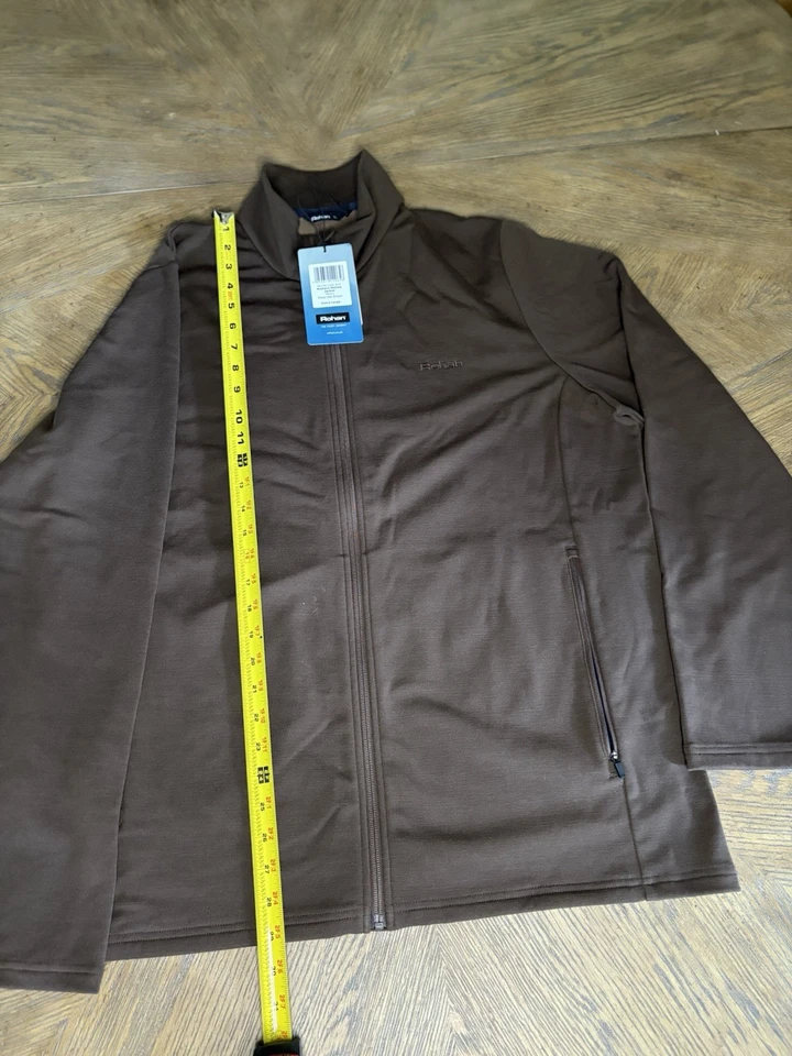 Chaqueta Rohan Merino Radiante XL Roble Profundo Marrón Cremallera Completa Manga Larga NUEVA CON ETIQUETAS Foto 3 de 4