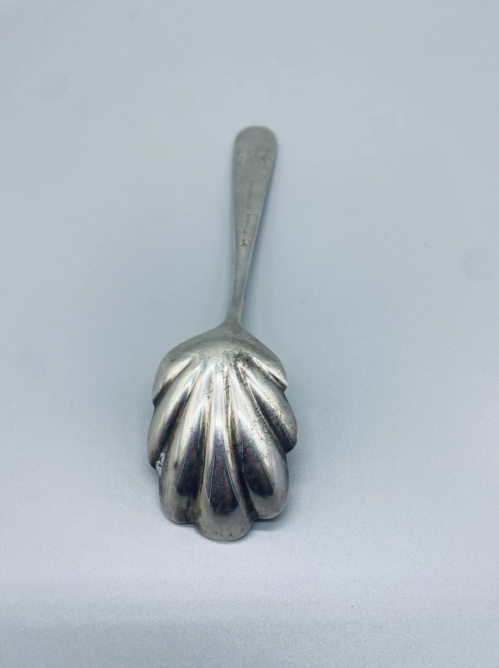 Cuchara de azúcar de plata esterlina Jacobi and Jenkins 6" Foto 4 de 4