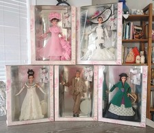LOTTO BAMBOLE BARBIE MY FAIR LADY Hollywood Legends EDIZIONE DA COLLEZIONE set completo/5!