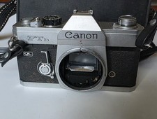 CANON FTb QL SILVER BODY ONLY 35mm SLR FILM CAMERA MADE IN Japan